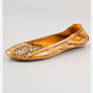 Tory Burch Eddie Ballet Flat In Python